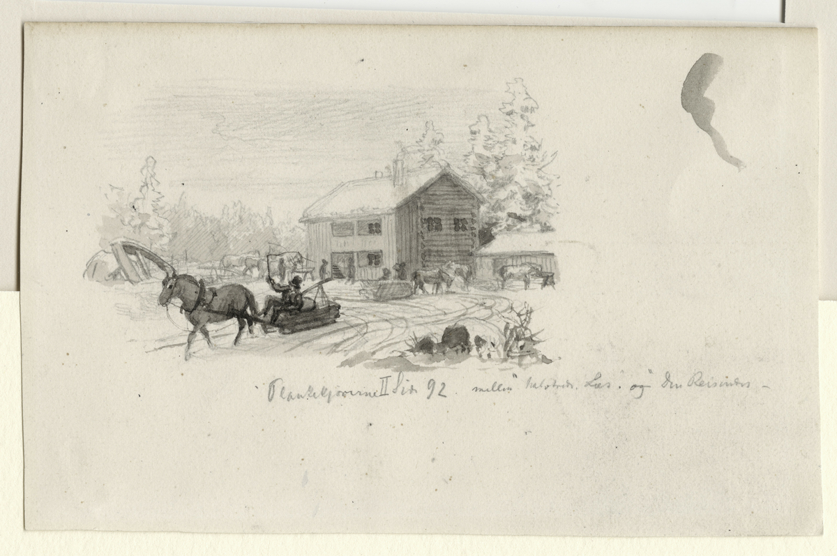 Hans Gude, Tegninger