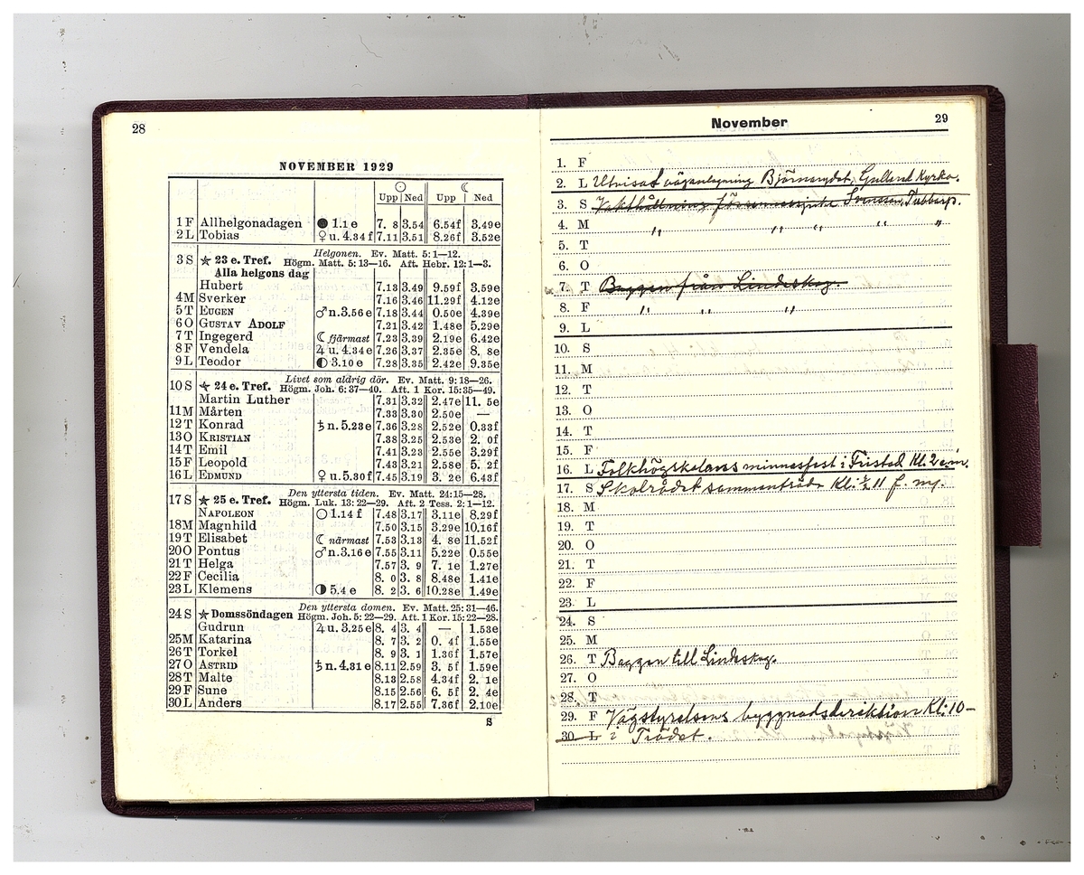 Gullereddagboken 1929 (Filip)