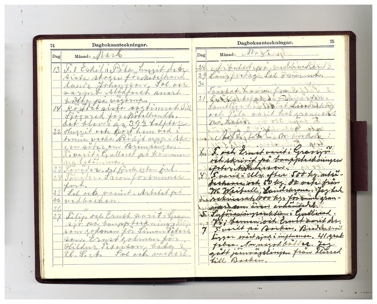 Gullereddagboken 1929 (Filip)