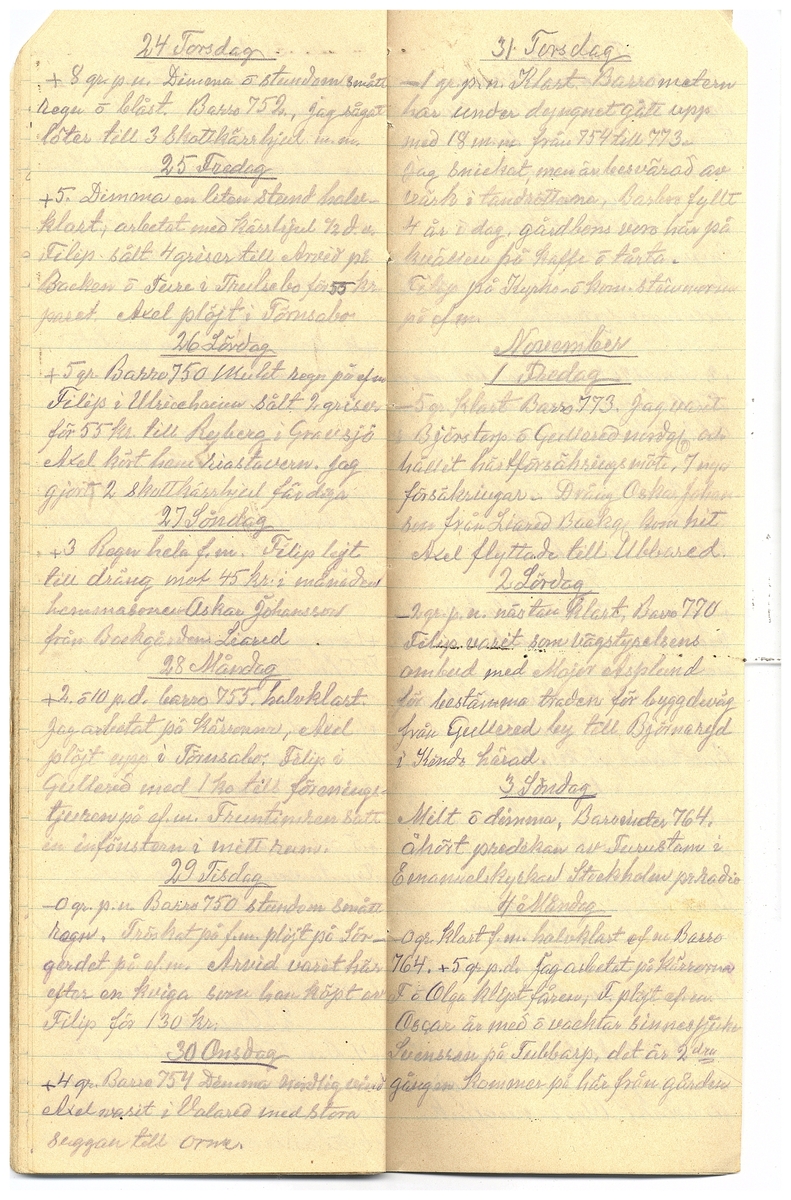 Gullereddagboken 1929 2