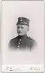 Kabinettsfotografi - man i uniform, Uppsala 1903