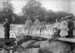 Laxfiskare
Från v. C Nelson, Wieland, fru Wieland o Constanc