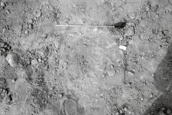 Arkeologisk undersökning. Anläggning 25 från söder.