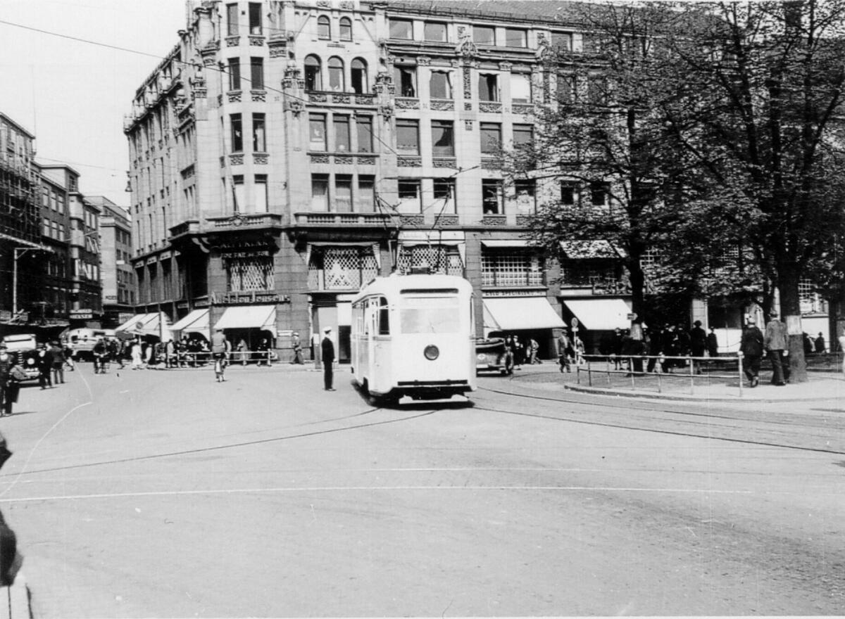 Oslo Sporveier, E4 160, linje 4. Stortorvet.