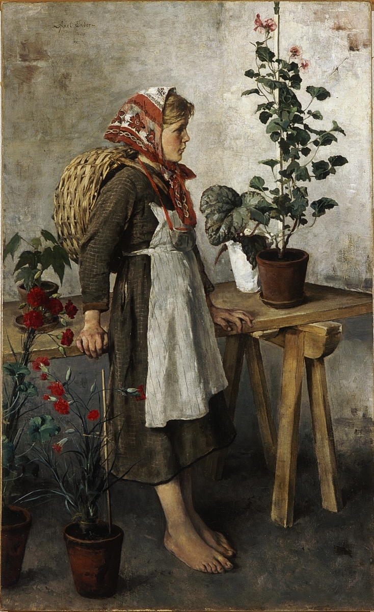 Blomsterselgersken [Maleri]