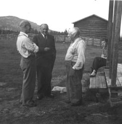 Fr v: Sigurd Bograng, prof. Julius Mägiste, August Eriksson 