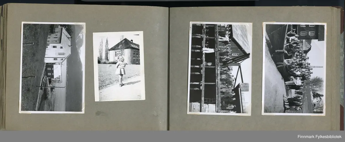 Album utlånt av Kari Gabrielsen med bilder fra hennes far Odd Gabrielsen, fra Sør-Varanger i 1938, 1945 og 1947.