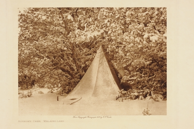 Tipien Edward S. Curtis bodde i under sitt besøk hos Walapai-stammen i det nordvestlige Arizona.