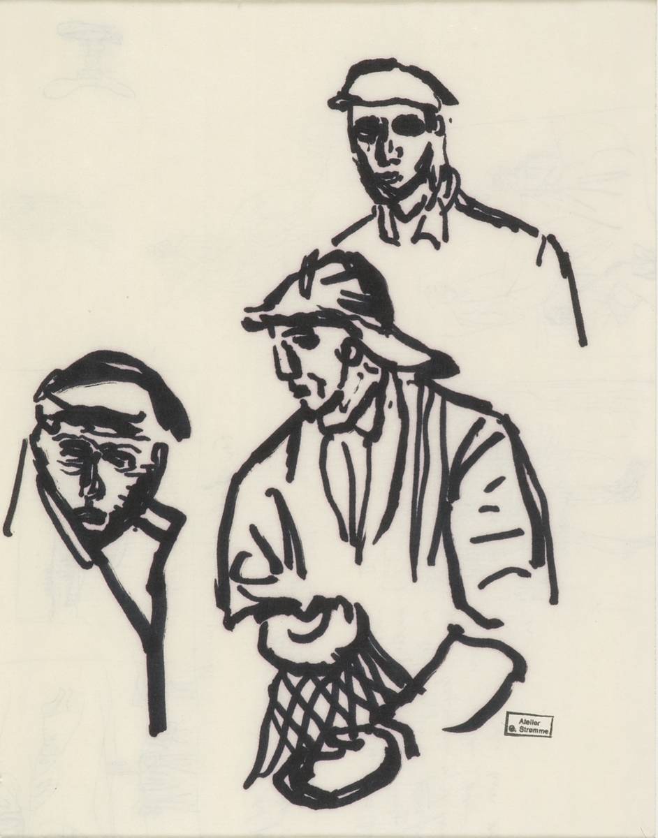 Fiskere [Tegning]