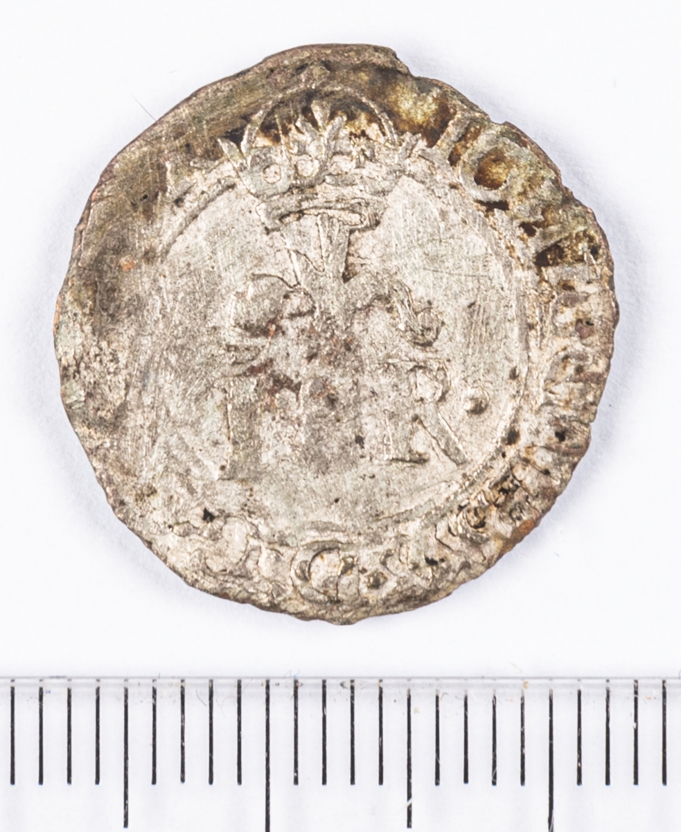 Mynt, 1/2 öre, Sverige, Johan III, silver.