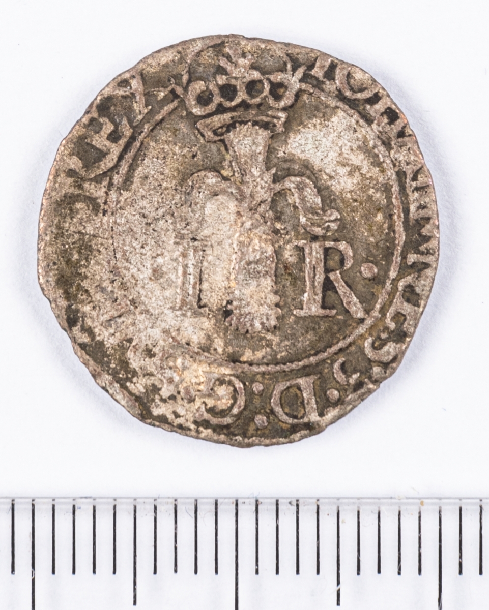 Mynt, 1/2 öre, Sverige, Johan III, silver.