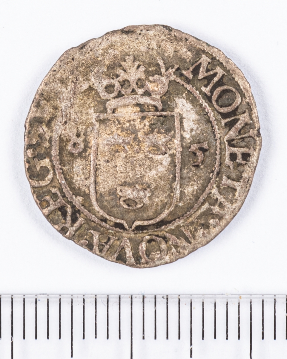 Mynt, 1/2 öre, Sverige, Johan III, silver.