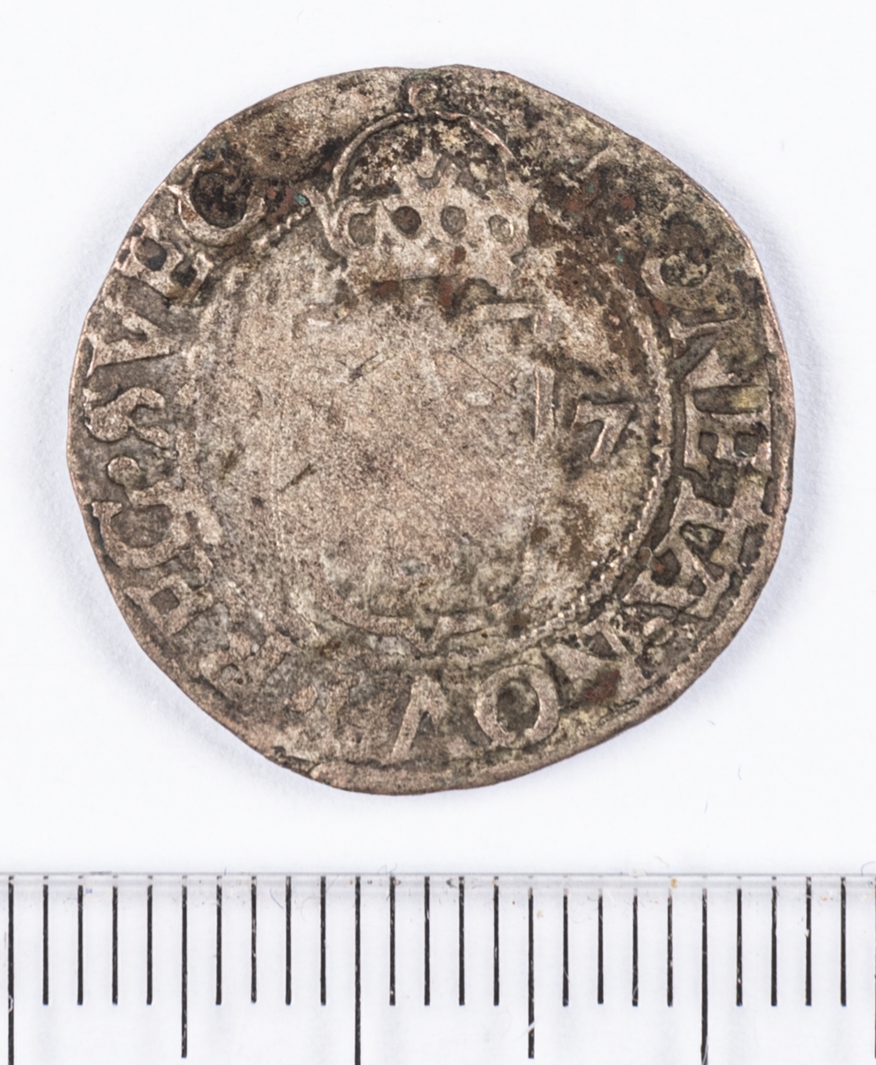 Mynt, 1/2 öre, Sverige, Johan III, silver.
