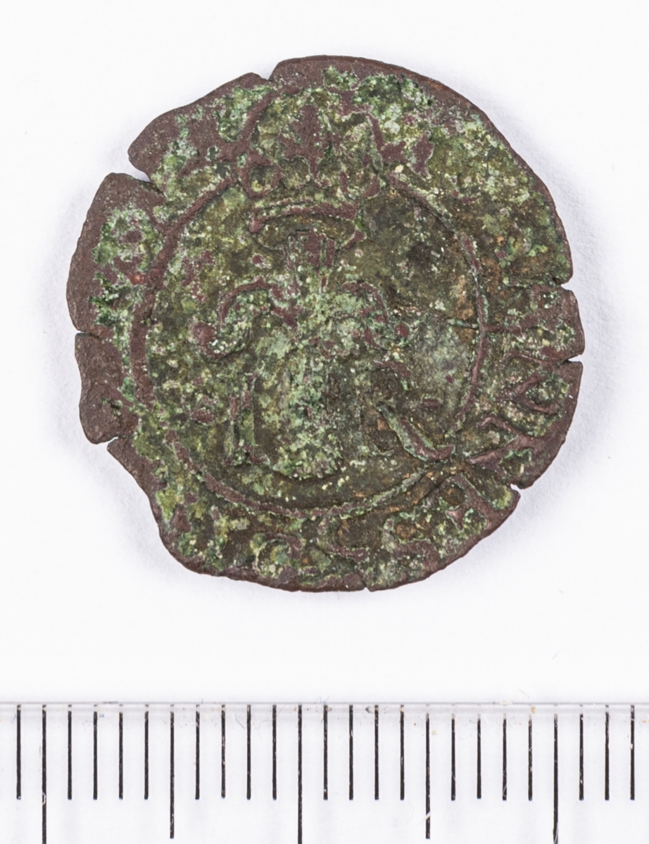 Mynt, 1/2 öre, Sverige, Johan III, silver.