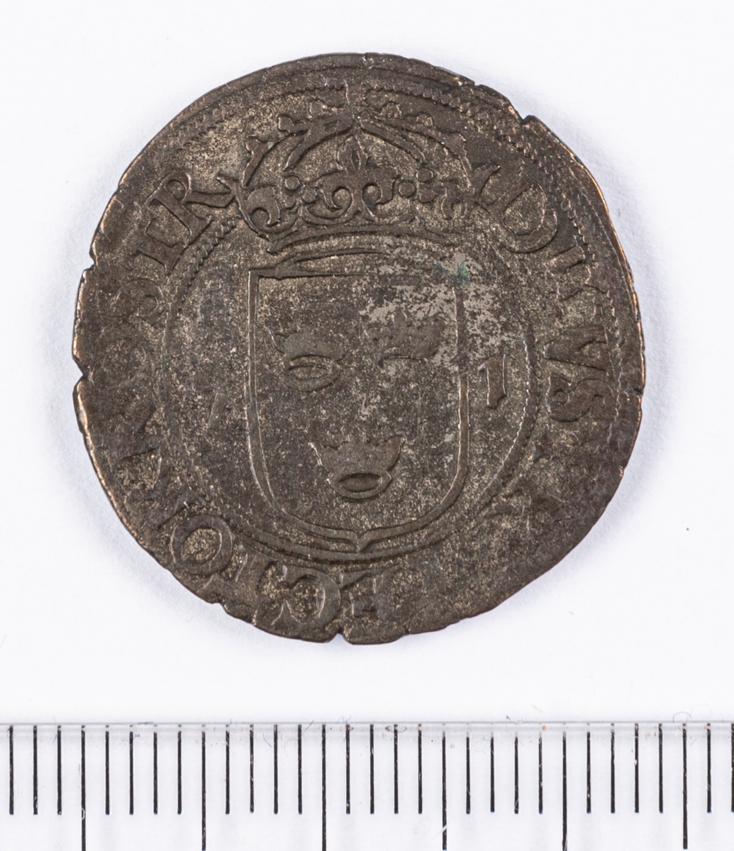 Mynt, 2 öre, Sverige, Johan III, silver.