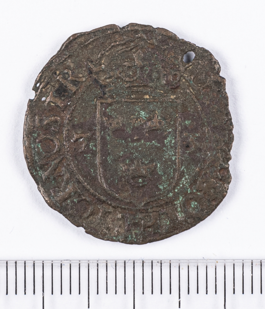 Mynt, 2 öre, Sverige, Johan III, silver.