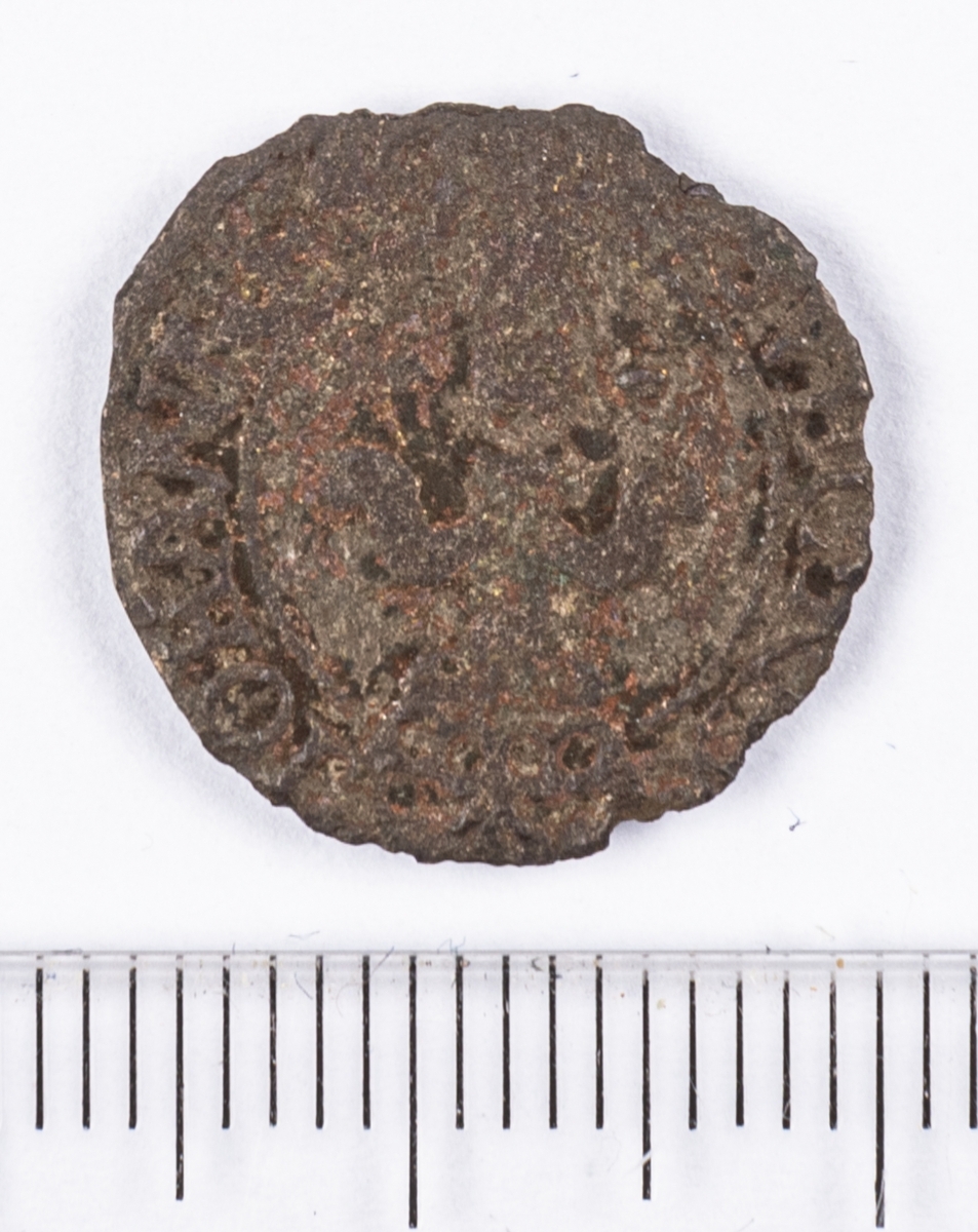 Mynt, 1 fyrk, Sverige, Johan III, silver.