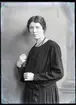 Fotograf Selma Sahlberg, självporträtt 1925