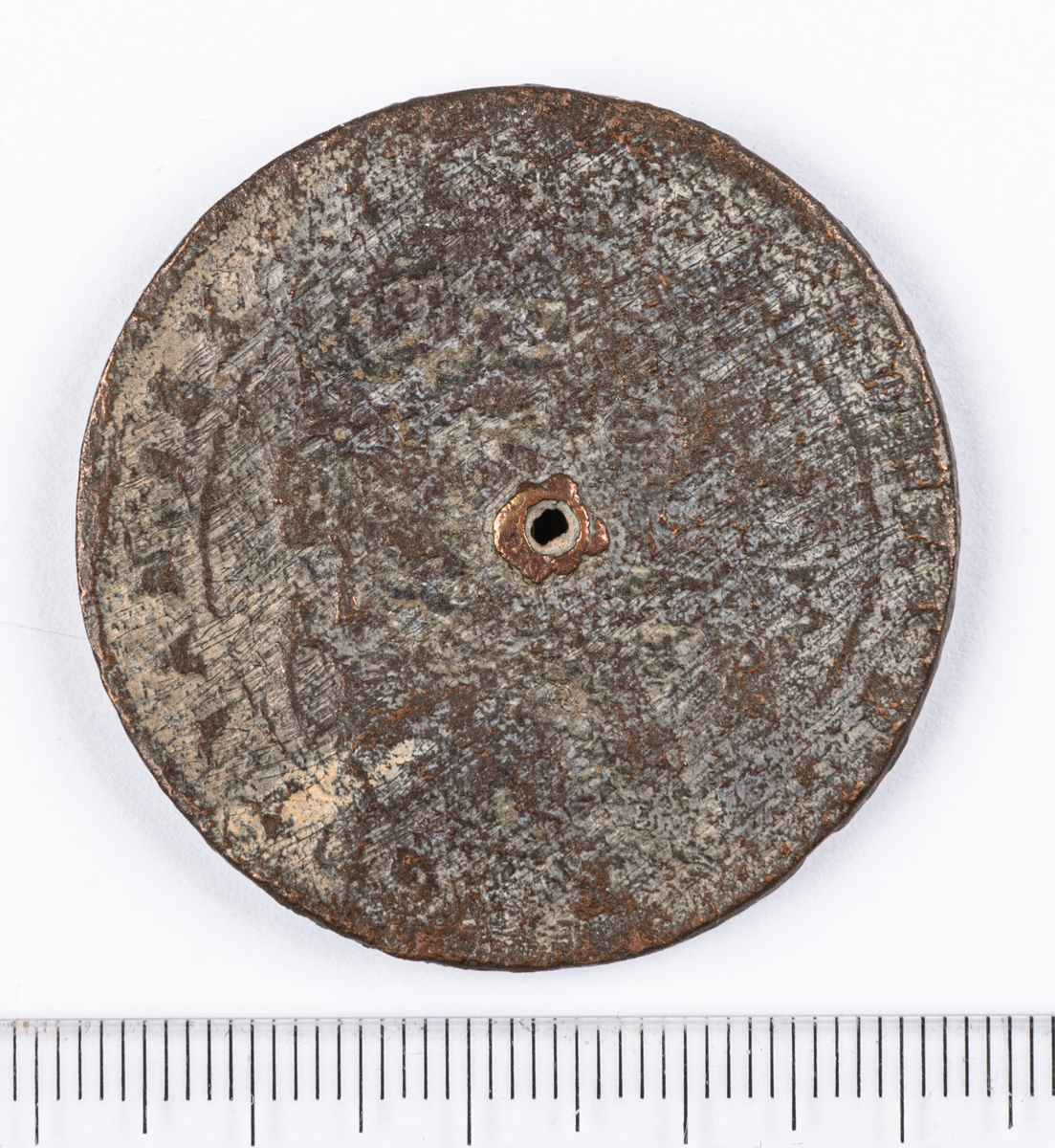 Mynt, 1 öre, Gustav II Adolf, Sverige, 1629. Med hål.