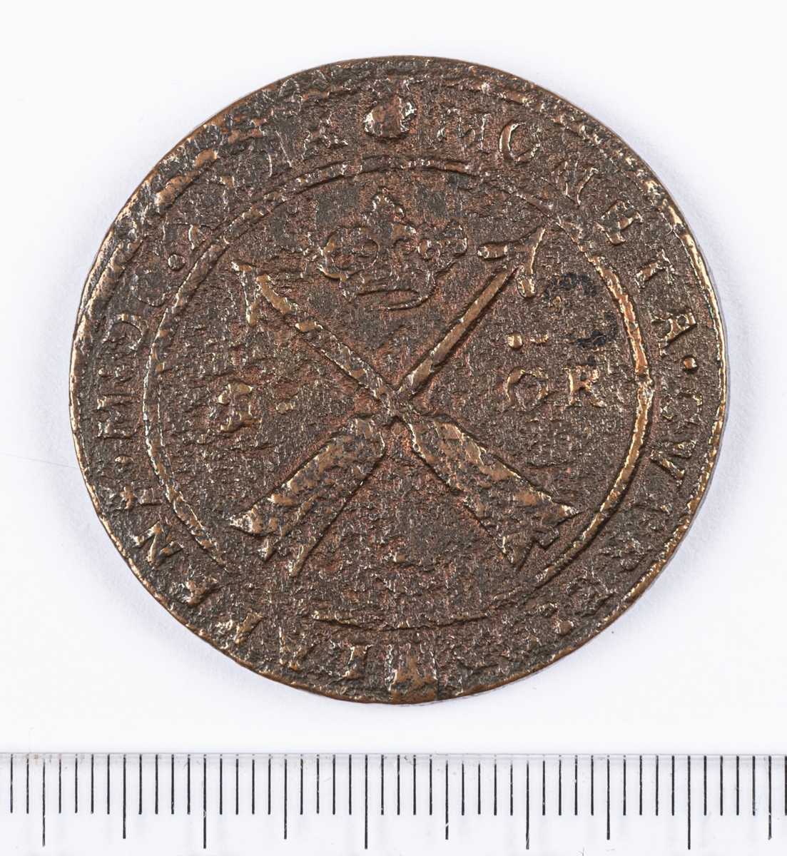 Mynt, 1 öre, Gustav II Adolf, Sverige, 1629.