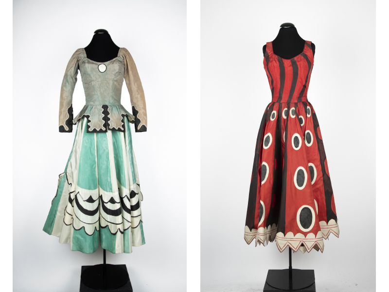 Kostymer använda i uppsättningen "Den trekantiga hatten".