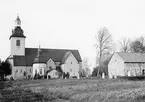 Vreta kloster kyrka. Odaterad bild från omkring förra sekelskiftet.