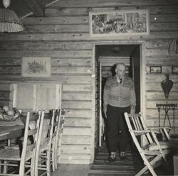 Martin Tranmæl i Martinhytta, Kroken, Maridalen Oslo. Bildet