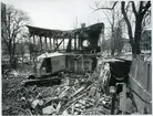 Västerås.
Rivning av Stadsparkens restaurang, 1971.