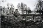 Västerås.
Rivning av Stadsparkens restaurang, 1971.