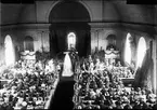 Vigsel mellan Katarina af Ugglas och Gunnar Fogelmarck, Forsmarks kyrka, Uppland 1915