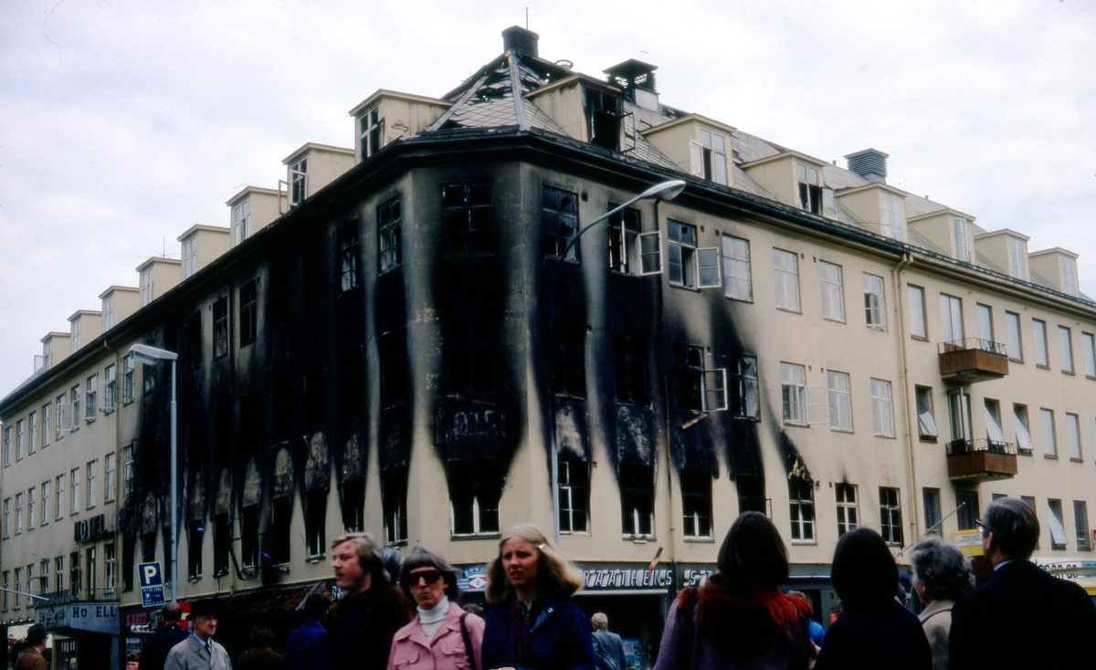 Bristol Hotel skadet i brann