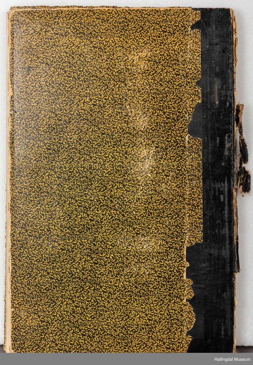 Skrivebok eller tegnebok, tilhørt Gunnar Gunnarson (1906 - 1953), kunstsmed som holdt til i Hol kommune. Boka er innbundet i bokpapp med sort og gult-mønstrete cover med sort rygg. Innbindingen er løs og går i oppløsning i ryggen. Innsiden av coveret har hvitt og gult papir med konglemønster og barnåler. Opprinnelig blanke, hvite sider i tykt ark, nærmest akvarellpapir, skrevet og tegnet med blekk.
Trolig skolebok/notatbok fra da Gunnar Gunnarson gikk på Norsk Kunsthandverksskule på Voss. Inneholder håndskrevne tekster og notater i tillegg til detaljerte illustrasjoner om ornamentlære, fargelære og prydkunstlære i norsk folkekunst, i tillegg til mer. 46 sider er brukt.