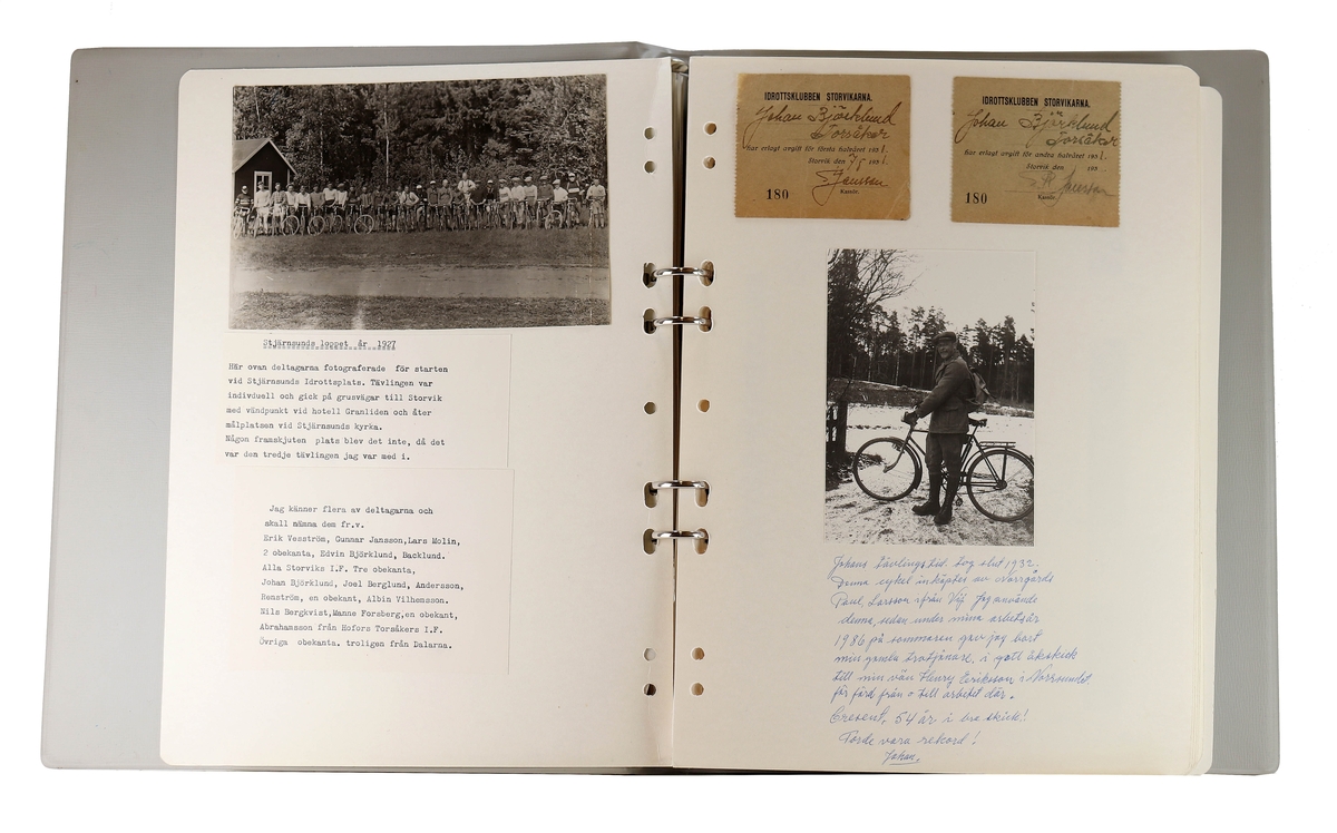 Hofors cykelklubb. Spridda år mellan 1927- 1990.