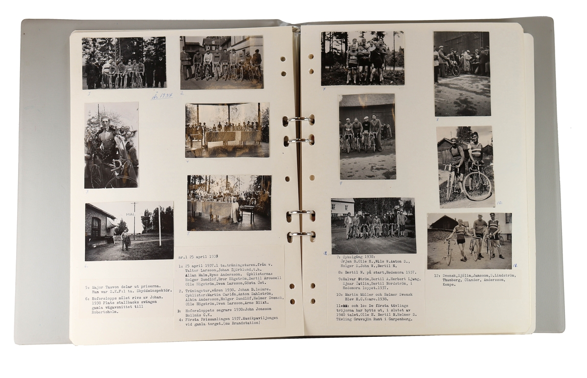 Hofors cykelklubb. Spridda år mellan 1927- 1990.