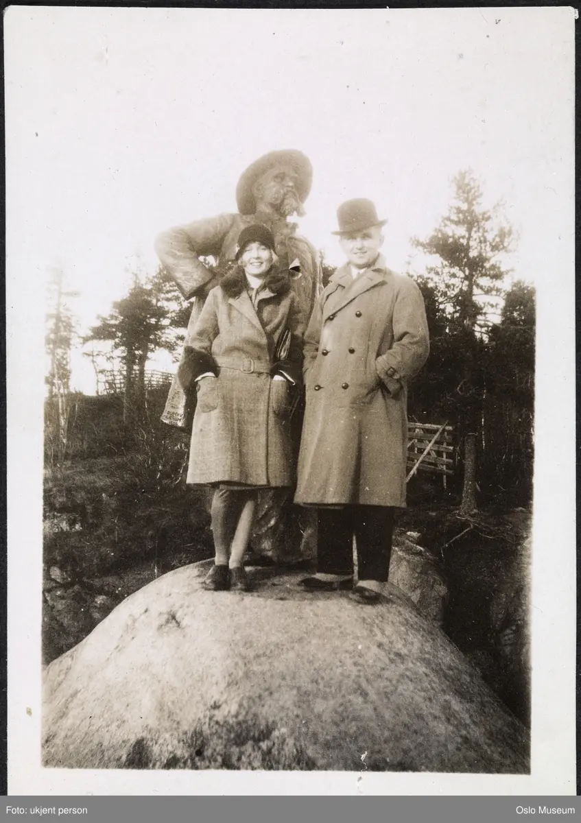 portrettstatue, mann, kvinne
