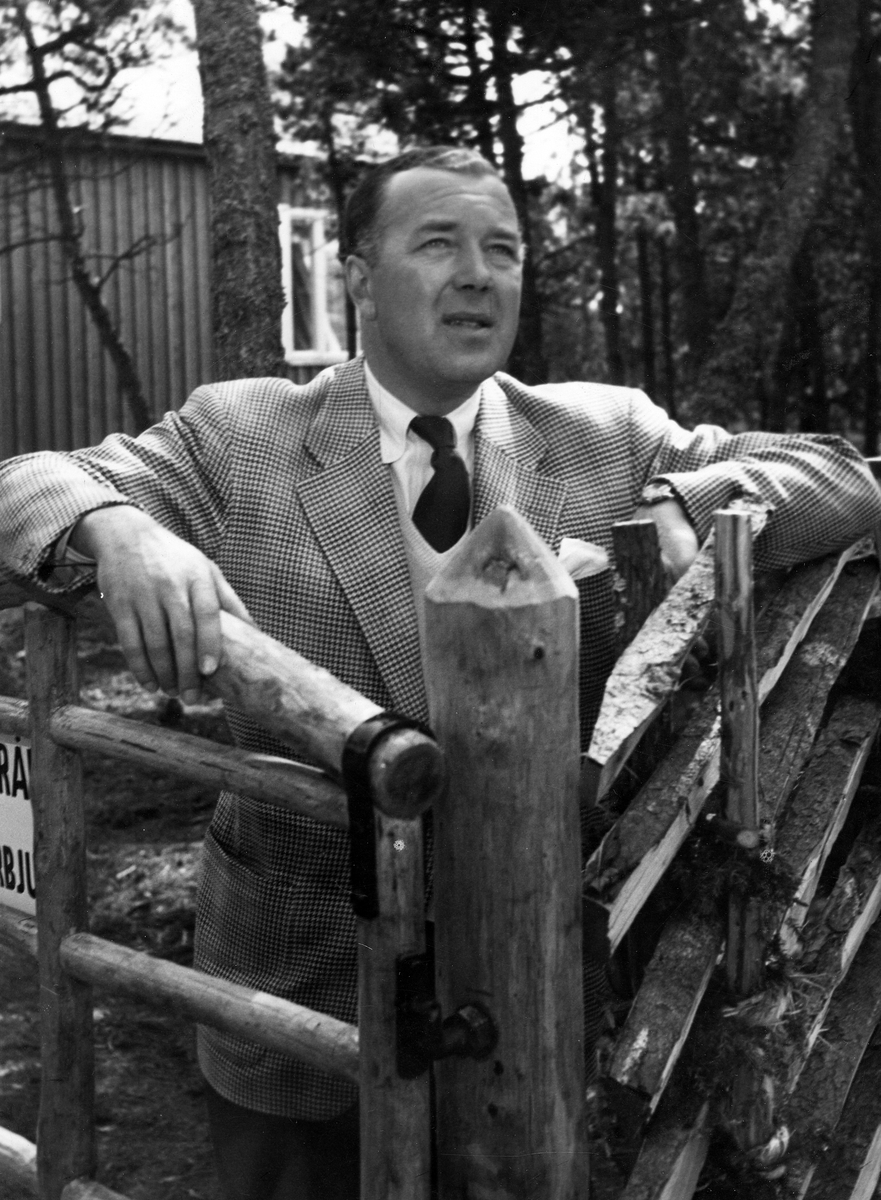 Prins Bertil i sitt hus i Tylösand.