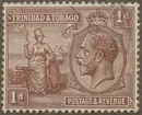 Frimärke ur Gösta Bodmans filatelistiska motivsamling, påbörjad 1950.
Frimärke från Trinidad & Tobago, 1922. Motiv av Symbol för sjöfart och handel. Trinidad, Västindien. -