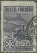 Frimärke ur Gösta Bodmans filatelistiska motivsamling, påbörjad 1950.
Frimärke från Brasilien, 1948. Motiv av Rio de Janeiros hamn 30-de internationella rotarymötet i Rio.