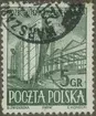 Frimärke ur Gösta Bodmans filatelistiska motivsamling, påbörjad 1950.
Frimärke från Polen, 1953. Motiv av Polskt fartyg på slip -Minne av ombyggnaden av Danzig skeppsvarv-