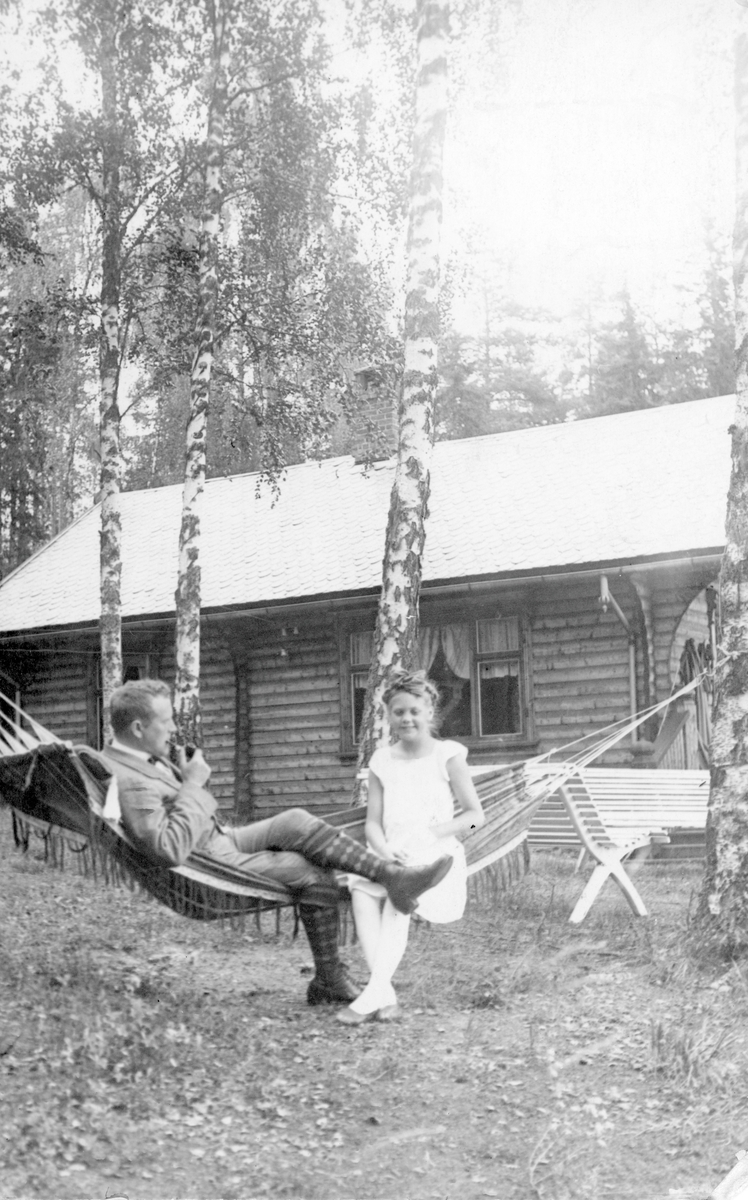 Leif Castberg og Gerd Castberg gift Oftedal på Furuheim.