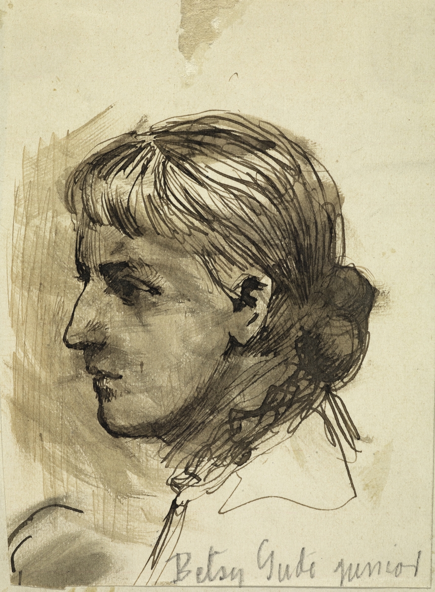 Hans Gude, Tegninger