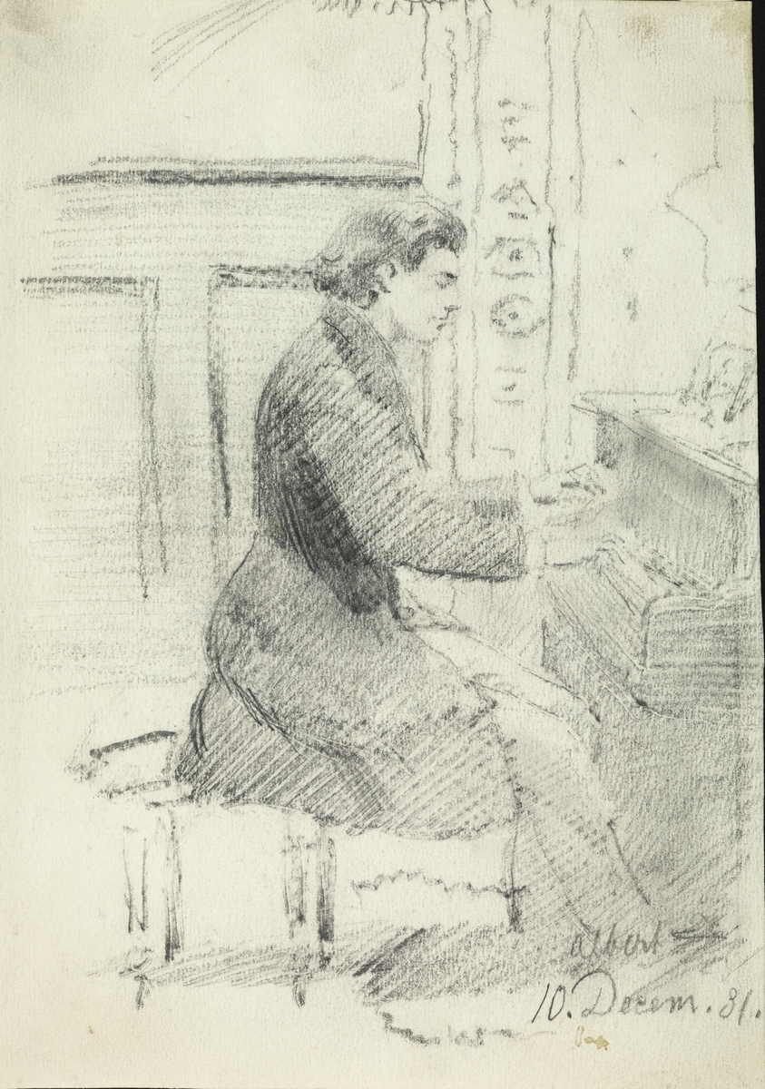 Hans Gude, Tegninger
