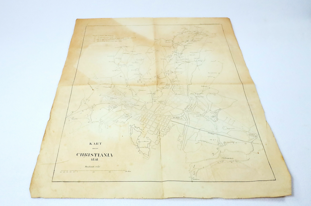 Kart frå boksamlinga til Ivar Aasen