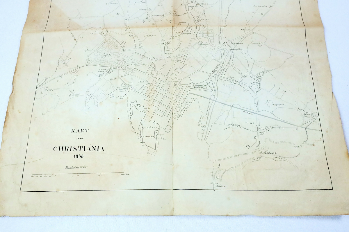 Kart frå boksamlinga til Ivar Aasen