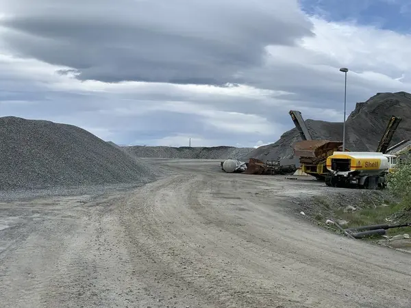 Steintaket til Gabbro Nor AS på Tomma.