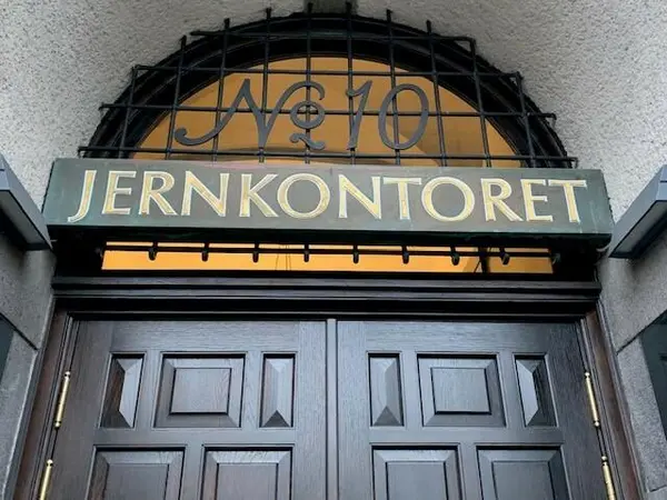 Jernkontorets staselige inngangsdør