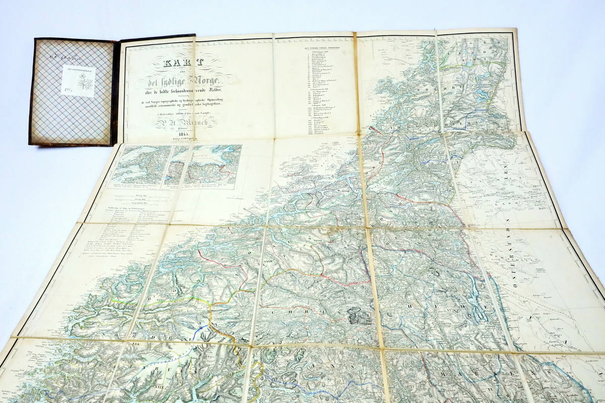 Kart frå boksamlinga til Ivar Aasen