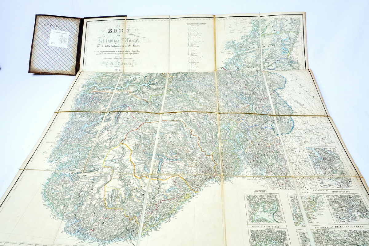 Kart frå boksamlinga til Ivar Aasen