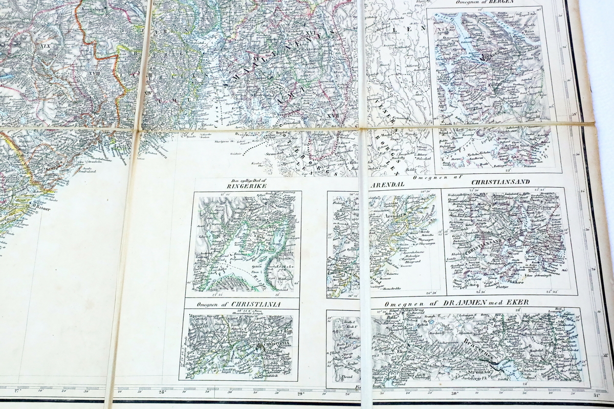 Kart frå boksamlinga til Ivar Aasen