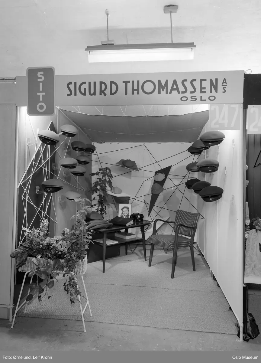Tekstilmessen, interiør, utstilling, stand, Sigurd Thomassen (Sito), luer, caps